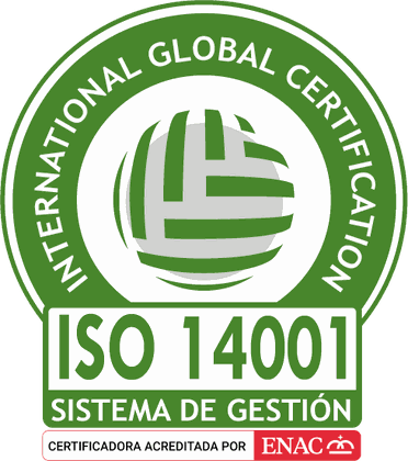 Sello IGC ISO 14001 con la marca ENAC